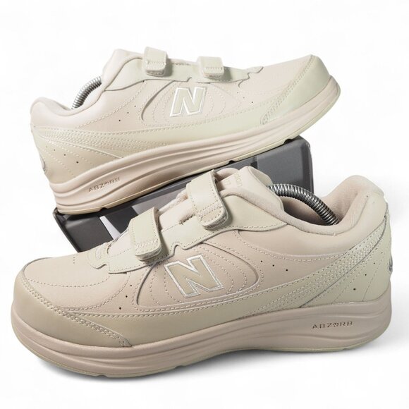 New Balance MW577VB Extra Wide Men's 10 (4E) Hook Loop Walking Shoes Beige - Picture 1 of 10